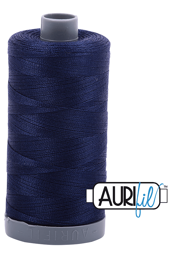 Aurifil Mako 28wt Cotton 750 m 820 yd. spool - 2745 Midnight