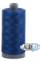 Aurifil Mako 28wt Cotton 750 m 820 yd. spool - 2780 Dark Delft Blue