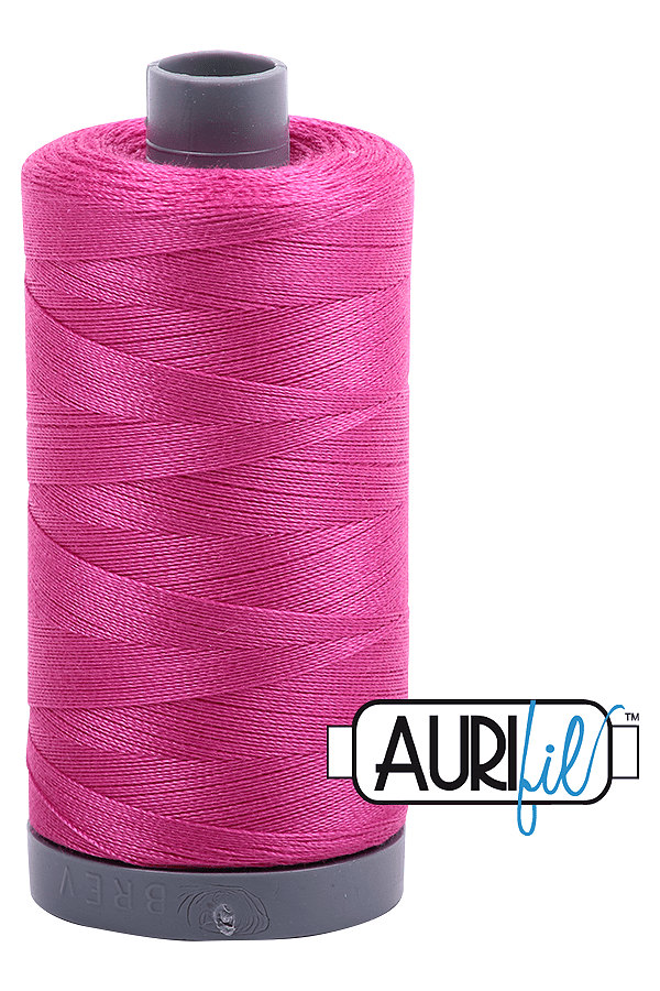 Aurifil Mako 28wt Cotton 750 m 820 yd. spool - 4020 Fuchsia