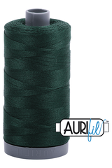Aurifil Mako 28wt Cotton 750 m 820 yd. spool - 4026 Forest Green