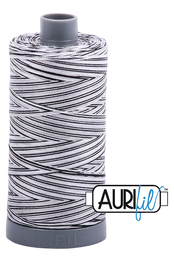 Aurifil Mako 28wt Cotton 750 m 820 yd. spool - 4652 Licorice Twist