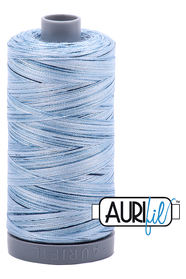 Aurifil Mako 28wt Cotton 750 m 820 yd. spool - 4669 Stonewashed Blues