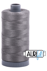 Aurifil Mako 28wt Cotton 750 m 820 yd. spool - 5004 Grey Smoke