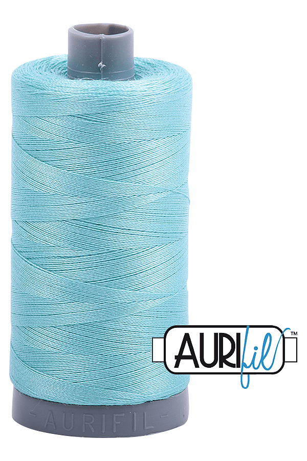 Aurifil Mako 28wt Cotton 750 m 820 yd. spool - 5006 Light Turquoise
