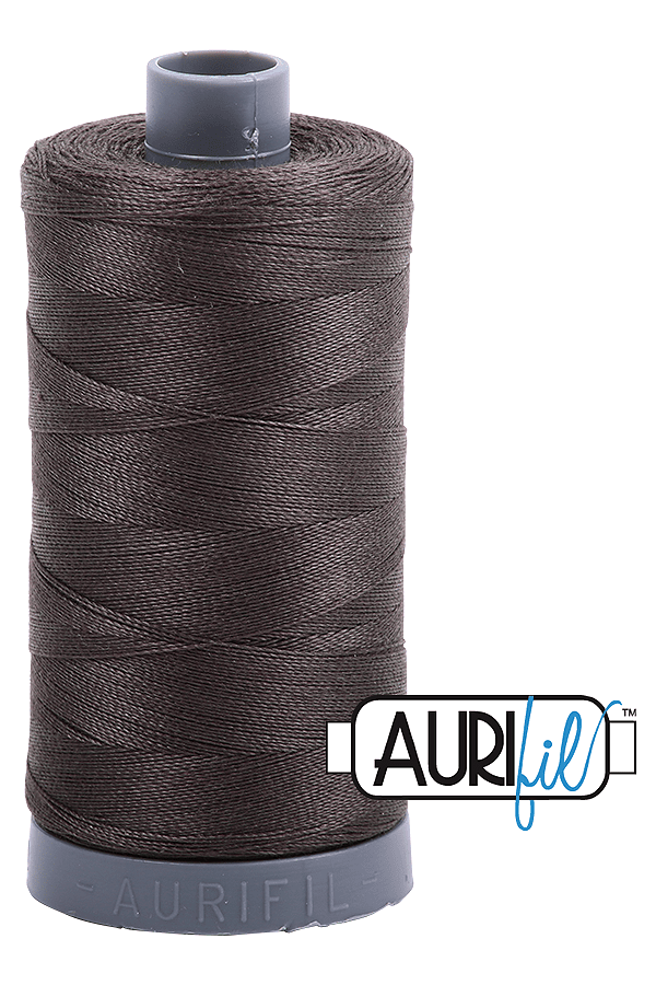 Aurifil Mako 28wt Cotton 750 m 820 yd. spool - 5013 Asphalt