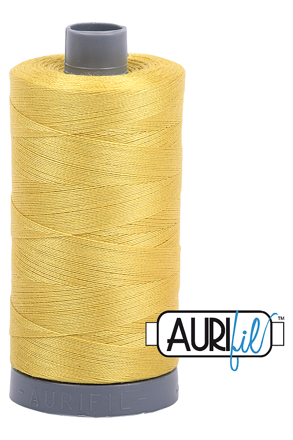 Aurifil Mako 28wt Cotton 750 m 820 yd. spool - 5015 Gold Yellow