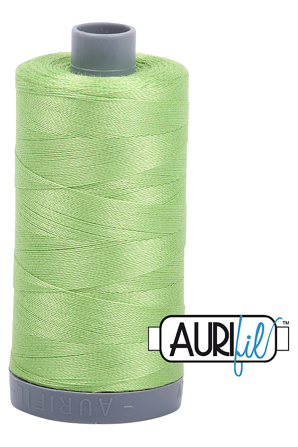 Aurifil Mako 28wt Cotton 750 m 820 yd. spool - 5017 Shining Green