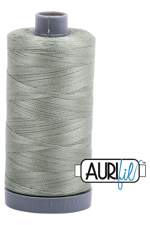 Aurifil Mako 28wt Cotton 750 m 820 yd. spool - 5019 Military Green