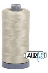 Aurifil Mako 28wt Cotton 750 m 820 yd. spool - 5020 Light Military Green