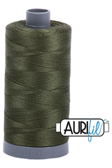 Aurifil Mako 28wt Cotton 750 m 820 yd. spool - 5023 Medium Green