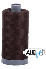 Aurifil Mako 28wt Cotton 750 m 820 yd. spool - 5024 Dark Brown