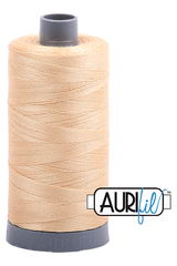 Aurifil Mako 28wt Cotton 750 m 820 yd. spool - 6001 Light Caramel