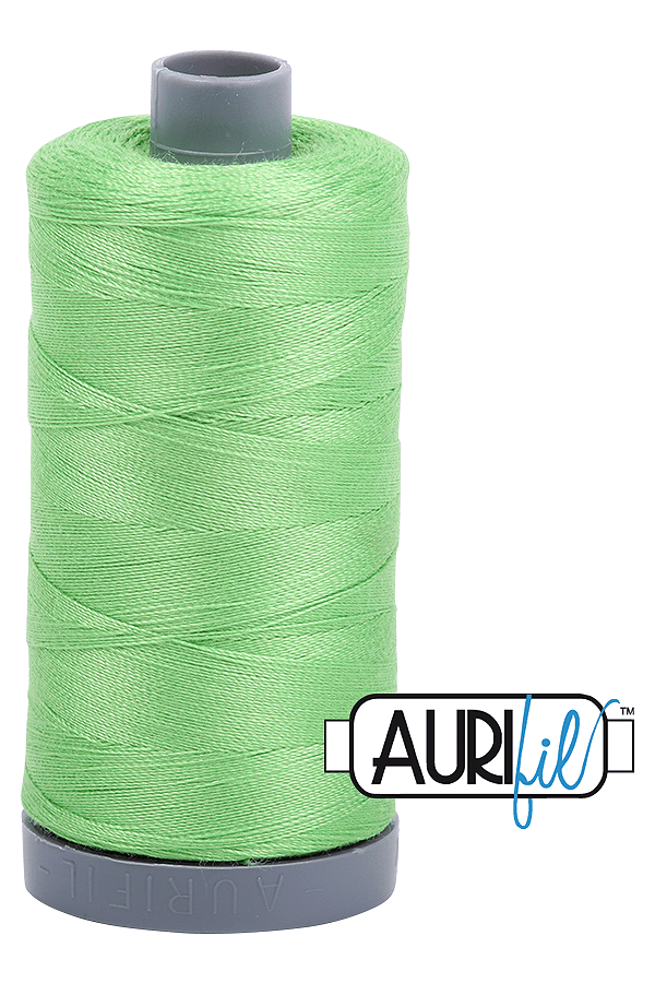 Aurifil Mako 28wt Cotton 750 m 820 yd. spool - 6737 Shamrock Green