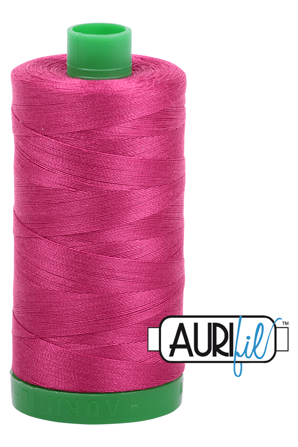Aurifil Mako 40wt 2-ply Cotton 1000 m 1094 yd. spool - 1100 Red Plum