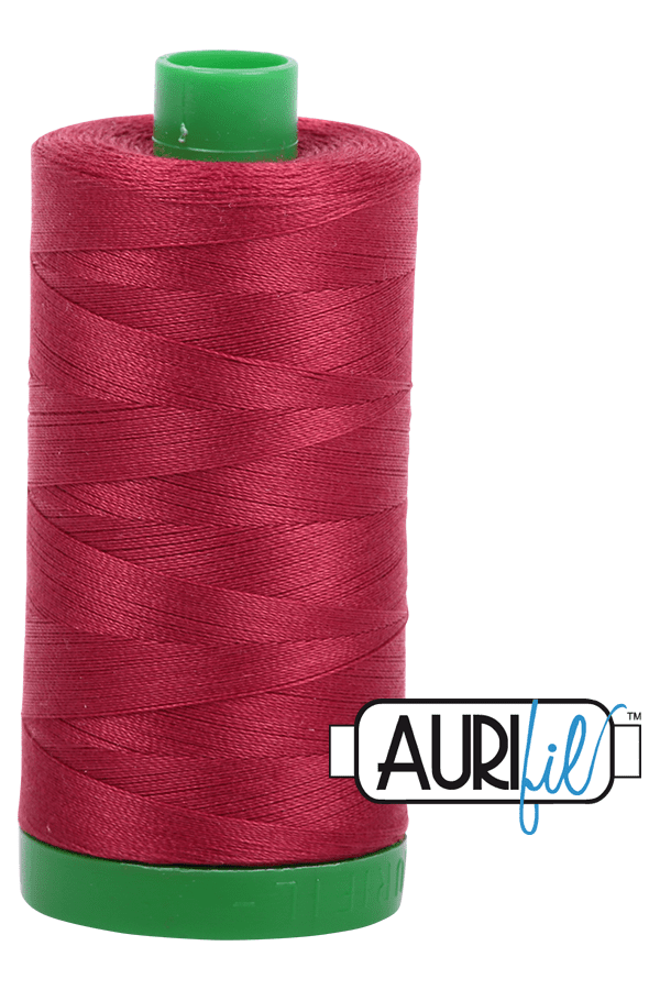 Aurifil Mako 40wt 2-ply Cotton 1000 m 1094 yd. spool - 1103 Burgundy