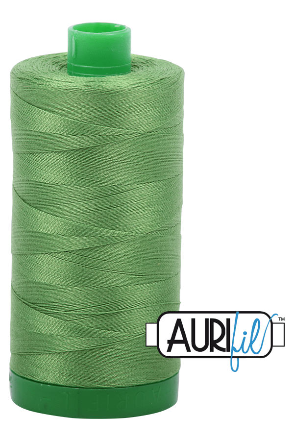 Aurifil Mako 40wt 2-ply Cotton 1000 m 1094 yd. spool - 1114 Grass Green