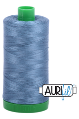 Aurifil Mako 40wt 2-ply Cotton 1000 m 1094 yd. spool - 1126 Blue Grey