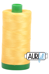Aurifil Mako 40wt 2-ply Cotton 1000 m 1094 yd. spool - 1135 Pale Yellow