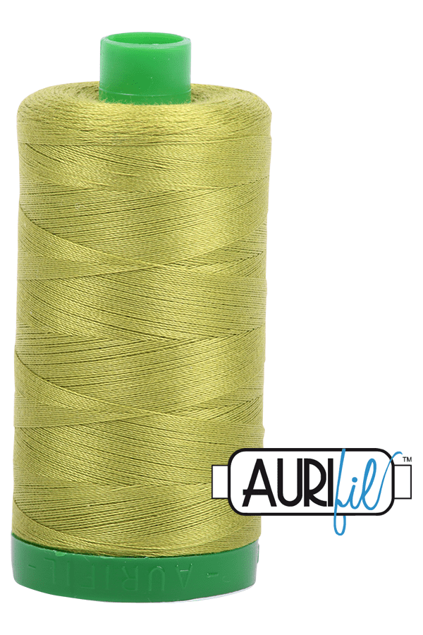 Aurifil Mako 40wt 2-ply Cotton 1000 m 1094 yd. spool - 1147 Light Leaf Green