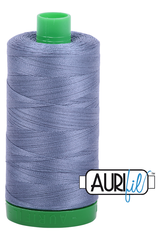 Aurifil Mako 40wt 2-ply Cotton 1000 m 1094 yd. spool - 1248 Dark Grey Blue