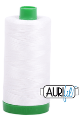 Aurifil Mako 40wt 2-ply Cotton 1000 m 1094 yd. spool - 2021 Natural White