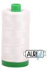 Aurifil Mako 40wt 2-ply Cotton 1000 m 1094 yd. spool - 2026 Chalk