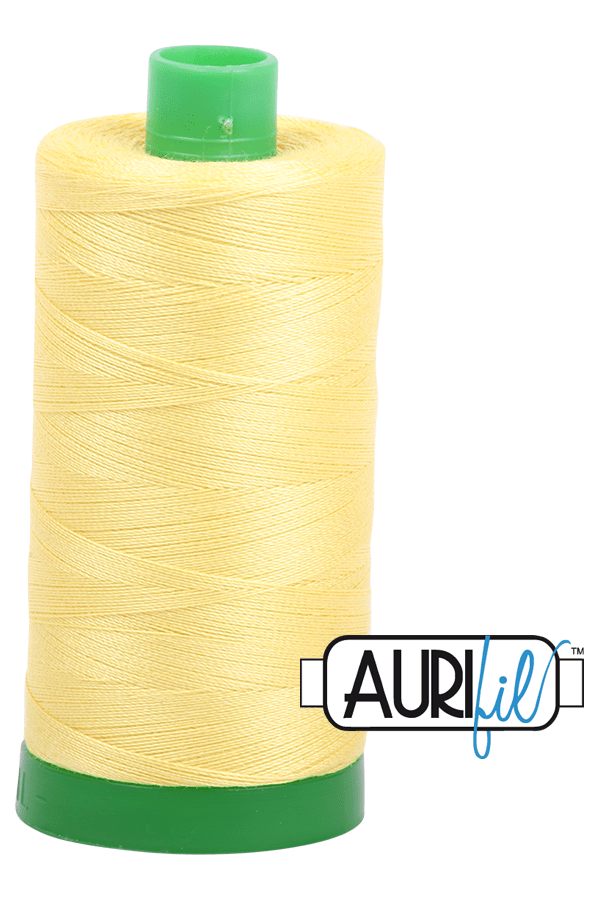 Aurifil Mako 40wt 2-ply Cotton 1000 m 1094 yd. spool - 2115 Lemon