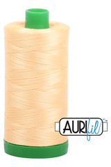 Aurifil Mako 40wt 2-ply Cotton 1000 m 1094 yd. spool - 2130 Medium Butter