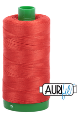Aurifil Mako 40wt 2-ply Cotton 1000 m 1094 yd. spool - 2245 Red Orange
