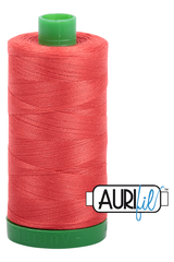 Aurifil Mako 40wt 2-ply Cotton 1000 m 1094 yd. spool - 2277 Light Red Orange
