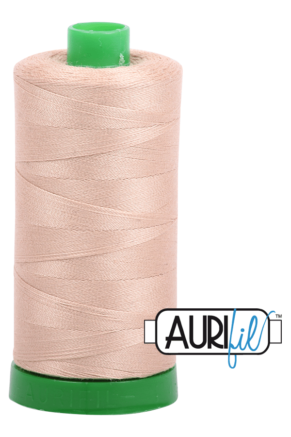 Aurifil Mako 40wt 2-ply Cotton 1000 m 1094 yd. spool - 2314 Beige
