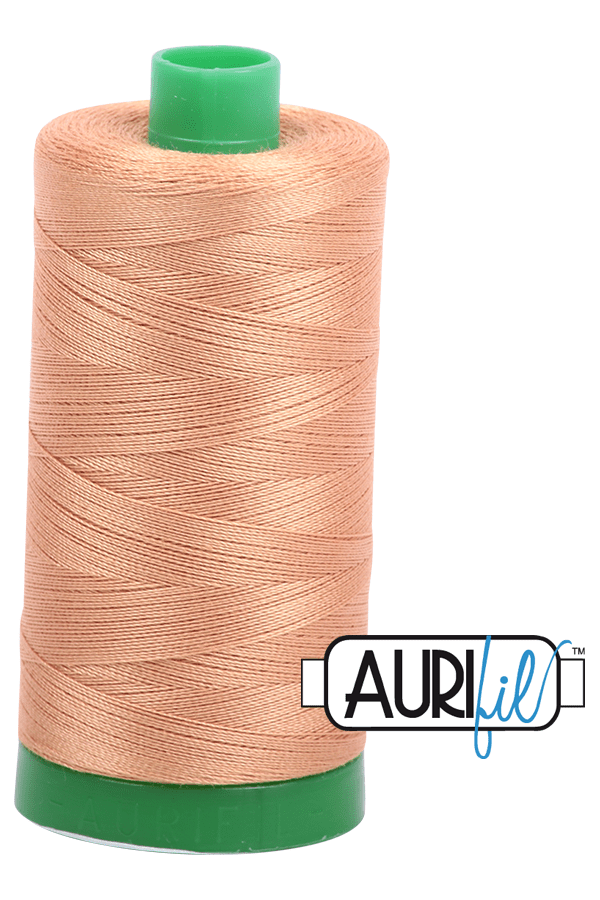 Aurifil Mako 40wt 2-ply Cotton 1000 m 1094 yd. spool - 2320 Light Toast