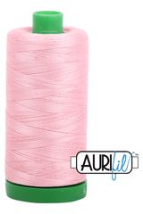 Aurifil Mako 40wt 2-ply Cotton 1000 m 1094 yd. spool - 2437 Light Peony