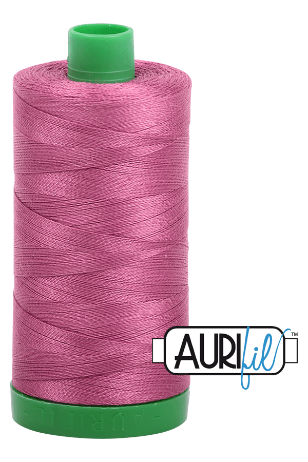 Aurifil Mako 40wt 2-ply Cotton 1000 m 1094 yd. spool - 2450 Rose