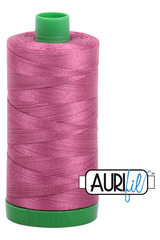 Aurifil Mako 40wt 2-ply Cotton 1000 m 1094 yd. spool - 2450 Rose