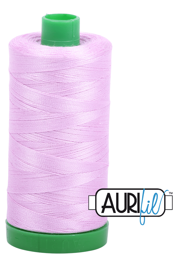 Aurifil Mako 40wt 2-ply Cotton 1000 m 1094 yd. spool - 2515 Light Orchid