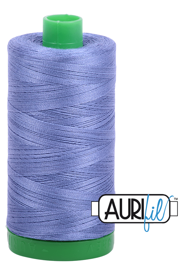 Aurifil Mako 40wt 2-ply Cotton 1000 m 1094 yd. spool - 2525 Dusty Blue Violet