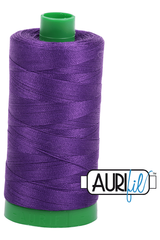 Aurifil Mako 40wt 2-ply Cotton 1000 m 1094 yd. spool - 2545 Medium Purple