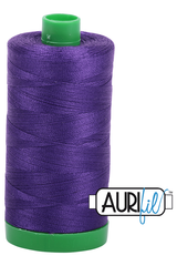 Aurifil Mako 40wt 2-ply Cotton 1000 m 1094 yd. spool - 2582 Dark Violet