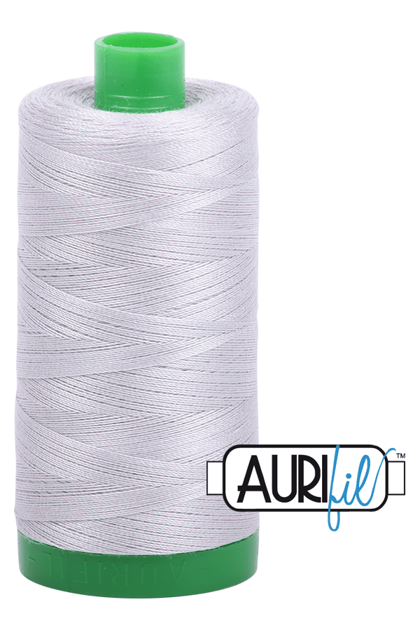 Aurifil Mako 40wt 2-ply Cotton 1000 m 1094 yd. spool - 2615 Aluminium