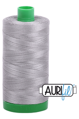 Aurifil Mako 40wt 2-ply Cotton 1000 m 1094 yd. spool - 2620 Stainless Steel