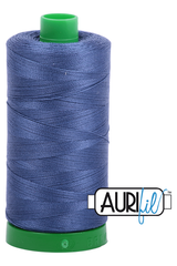 Aurifil Mako 40wt 2-ply Cotton 1000 m 1094 yd. spool - 2775 Steel Blue