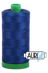 Aurifil Mako 40wt 2-ply Cotton 1000 m 1094 yd. spool - 2780 Dark Delft Blue