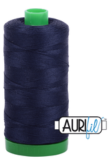 Aurifil Mako 40wt 2-ply Cotton 1000 m 1094 yd. spool - 2785 Very Dark Navy