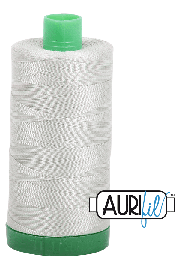 Aurifil Mako 40wt 2-ply Cotton 1000 m 1094 yd. spool - 2843 Grey Green
