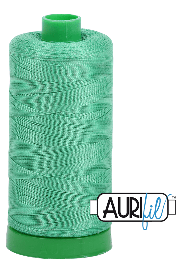 Aurifil Mako 40wt 2-ply Cotton 1000 m 1094 yd. spool - 2860 Light Emerald