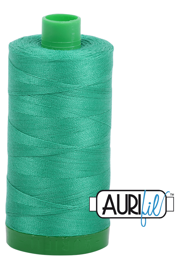 Aurifil Mako 40wt 2-ply Cotton 1000 m 1094 yd. spool - 2865 Emerald