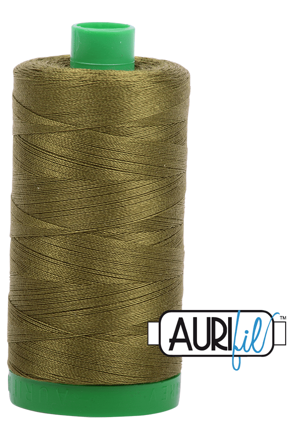 Aurifil Mako 40wt 2-ply Cotton 1000 m 1094 yd. spool - 2887 Dark Olive
