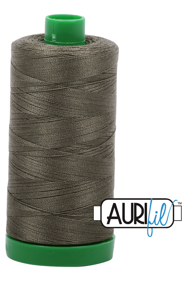 Aurifil Mako 40wt 2-ply Cotton 1000 m 1094 yd. spool - 2905 Army Green