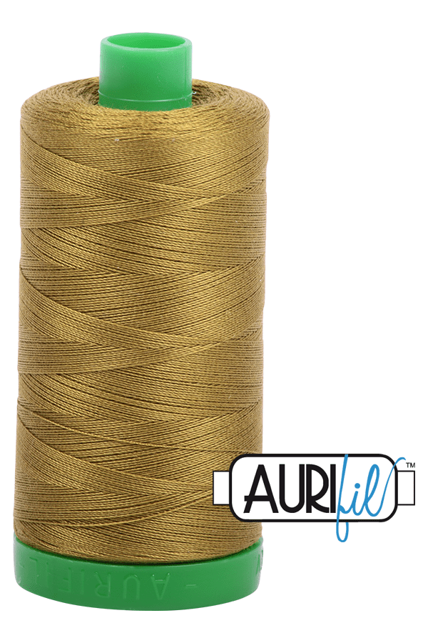 Aurifil Mako 40wt 2-ply Cotton 1000 m 1094 yd. spool - 2910 Medium Olive